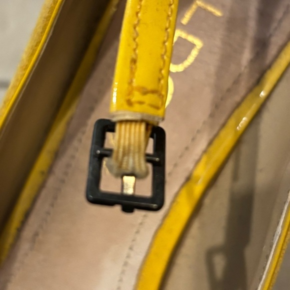 Aldo Mustard Suede High Heels - 8.5 size - Picture 5 of 6